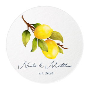 Classic Italian Wedding Lemon Coasters