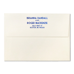 Our custom Shiny Royal Blue A7 Invitation Envelope with Shiny Royal Blue Foil couldn't be more perfect. It's time to show off your impeccable taste.