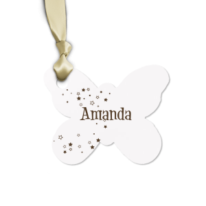 The ever-popular Watercolor Seaglass Butterfly Gift Tag with Shiny Leaf Foil has a Stream of Stars graphic and is good for use in Star, Butterfly, Kid Birthday themed parties and can be personalized to match your party's exact theme and tempo.