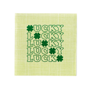 This is an essential item for any dining experience! Adding these themed St. Patrick's Day napkins to your party can help create a fun, festive and Lucky atmosphere.  Decorate your home and let the guests enjoy! 