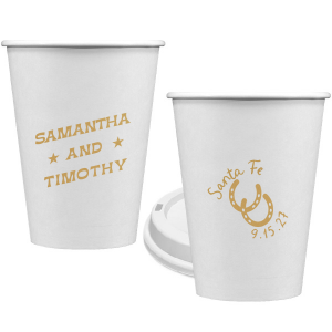 Get wild and rowdy with the customizable Giddy-Up Western Cup. Personalize the text with the names of your favorite cowpokes in the ink color of your choice. Perfect for sipping cool refreshments during blistering summer hoedowns. 