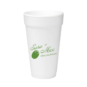 The Olive You Forever Cup is perfect for celebrating your love with friends and family. The cheeky design is available in your choice of screen printed ink and cup colors. Along with customizable text, this unique drinkware is sure o be a hit at your next engagement, wedding, or anniversary party!