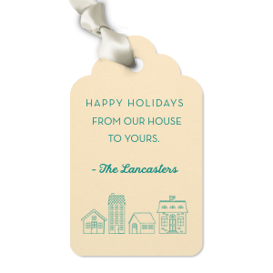 Personalized Stardream Jupiter Red Luggage Gift Tag with Matte White Foil has a Group House Outline graphic and is good for use in Home themed parties and can't be beat. Showcase your style in every detail of your party's theme!