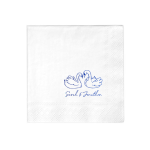 Pair your next momentous life event with the Swan Lovers Napkin. Customize the design with your choice of napkin style and color to best match your party vibe. Perfect for weddings, anniversaries, engagements or any other special ocassion!