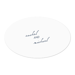 Our custom White Small Round Label with Matte Navy Ink Label Print Colors are a must-have for your next event—whatever the celebration!