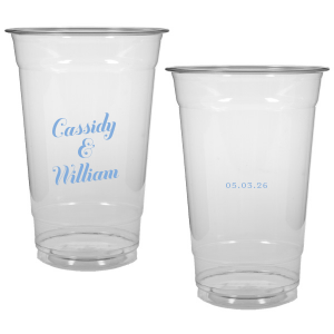 Showcase simplicity and elegance with the Relaxed Couples Name and Date Cup. The no nonsense design makes a direct impression to showcase your big event. Perfect for weddings, engagements, anniversaries or most other events, the highly customizable text leaves plenty room for personalization to make your event unique as your partnership.