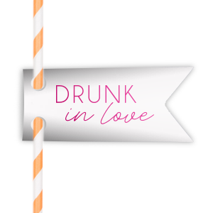 Drunk In Love Straw Tag