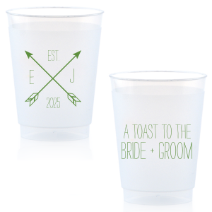 The ever-popular Matte Moss Green Ink 12 oz Frost Flex Cup with Matte Moss Green Ink Screen Print has a Cross Arrows 2 graphic and is good for use in Accents, Frames themed parties and can't be beat. Showcase your style in every detail of your party's theme!