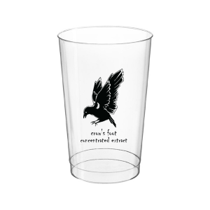 Sneak a taste of the witch's brew with the Crow's Foot Cup. Featuring a simple and classic design sure to be a hit at any Halloween event at home or in the office. 
