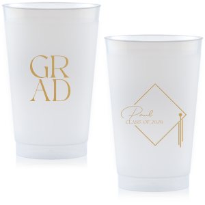 Sip in honor of achievement with the Grad Cap Personalized Year Cup, featuring the graduate's name and graduation year artfully integrated into the iconic silhouette of a graduation cap. A memorable keepsake for this momentous occasion.