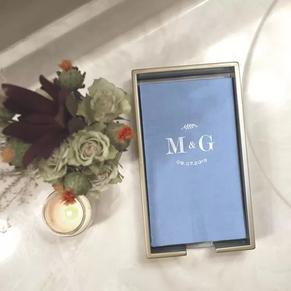 custom guest hand towels add a personalized touch to your powder room