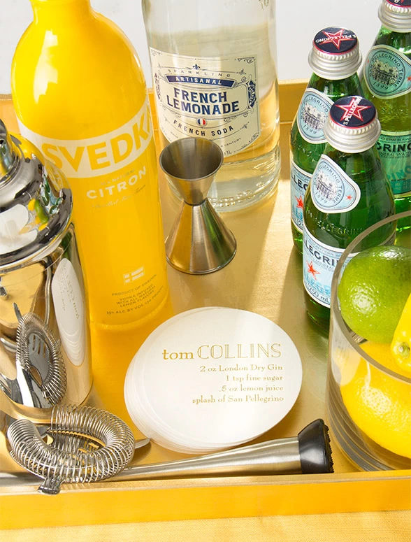 Home bar Tom Collins Custom Coaster