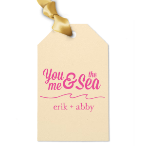 The ever-popular Watercolor Ocean Luggage Gift Tag with Shiny Royal Blue Foil has a Wave Flourish graphic and is good for use in Beach/Nautical, Accents themed parties and will add that special attention to detail that cannot be overlooked.