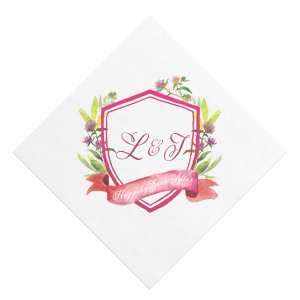 Happily Ever After Custom Photo Napkin