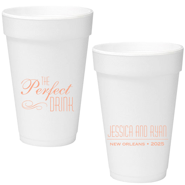 Personalized Styrofoam Cups for Lakehouse, Pool or Boat
