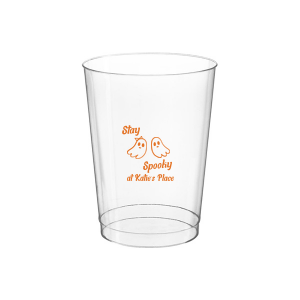 Get groovy this spooky season with the Groovy Halloween Cup. Our custom and cute Halloween decor will add a memorable touch at your Halloween party. Featuring two adorable ghosts, personalize teh design with your own name. 
