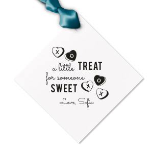 Our custom Stardream Ballet Pink Diamond Gift Tag with Shiny Merlot Foil has a Candy Heart Frame graphic and is good for use in Food, Hearts, Holiday and Vaelentine themed parties and will impress guests like no other. Make this party unforgettable.