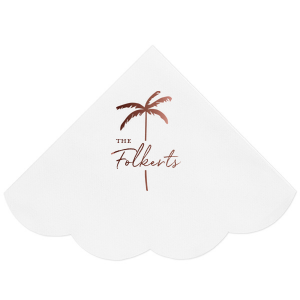 Feel the summer breeze with the Palm Tree Napkin! The stylish and high functional napkin is perfect for summer time party events, adding a bit of tropical flair to your good times.