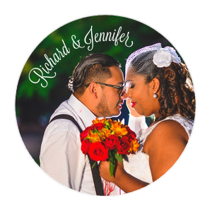 Our personalized White Custom Photo Round Coaster with Matte White Ink Digital Print Colors will make your guests swoon. Personalize your party's theme today.