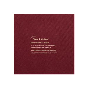 ForYourParty's elegant Merlot Cocktail Napkin with Matte Ivory Foil couldn't be more perfect. It's time to show off your impeccable taste.