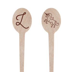 Custom Shiny Turquoise Round Stir Stick with Shiny Turquoise Foil has a Unicorn graphic and is good for use in Animals, Kid Birthday, Birthday themed parties and will add that special attention to detail that cannot be overlooked.