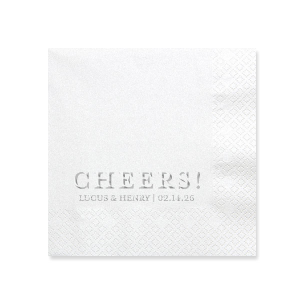 Cheers Embossed Napkin