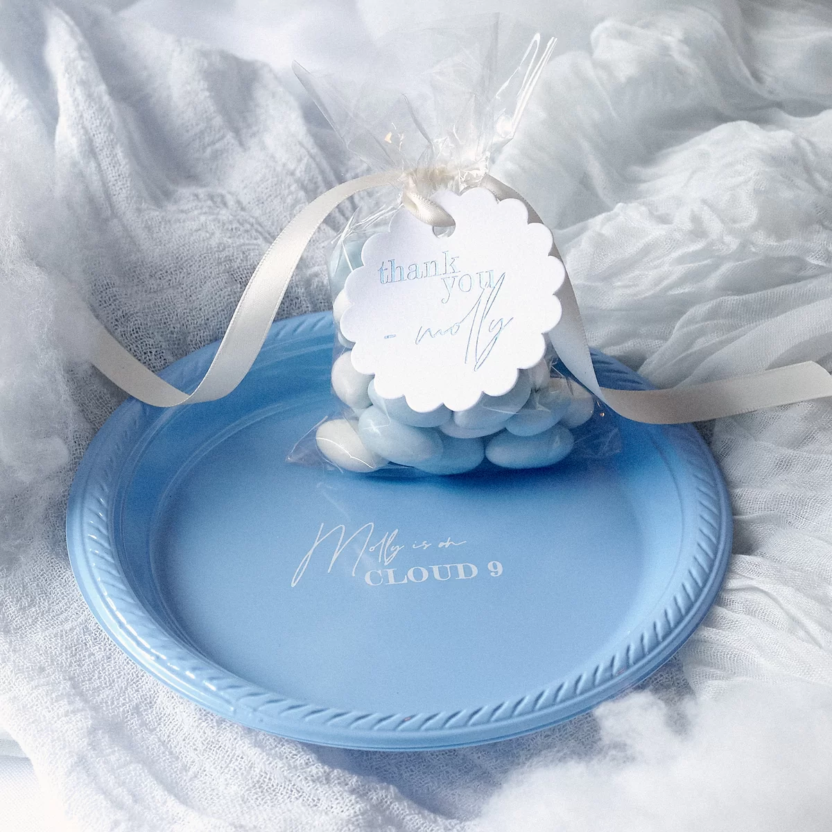 Cloud 9 Bridal Shower Plate