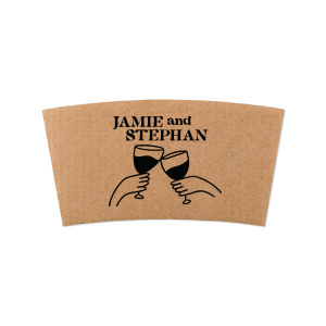 Raise your glasses in celebration with the Cheers to Love Line Art Coffee Sleeve. Perfect for new lovers or old love birds, this stylish design fits a variety of functions and events suited for your unique needs.