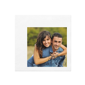 Perfect Flourish Custom Photo Napkin