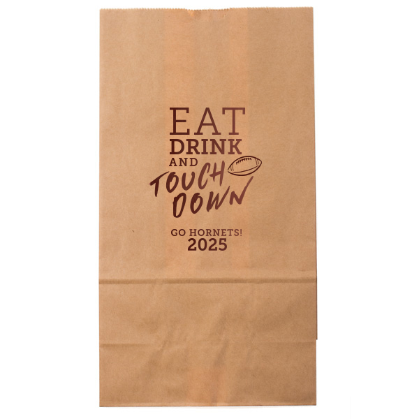 Eat Drink And Touchdown Bag