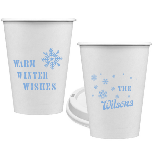 The ever-popular Warm Winter Wishes Cup with a Snowflake Pattern graphic will bring a warm vibe in your party this year. Your guests will agree!