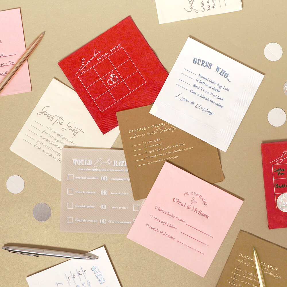game napkins