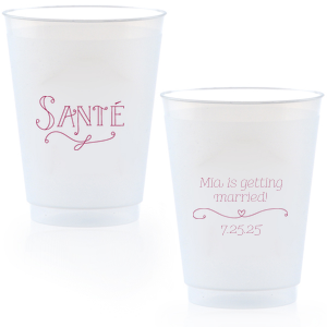 The Santé Cup is good for use in Frames themed parties and will add that special attention to detail that cannot be overlooked.
