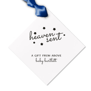 The ever-popular Stardream Sky Blue Luggage Gift Tag with Matte White Foil are a must-have for your next event—whatever the celebration!