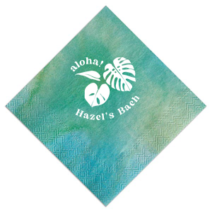 Calling all plant lovers! Customize this bachelorette napkin for your upcoming bachelorette party. Featuring a bold plant graphic, this napkin is perfect for tropical themed Bachelorette parties.