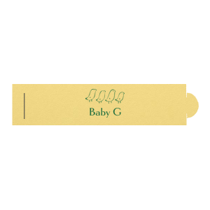 Our custom Poptone Ballet Pink Napkin Ring with Shiny 18 Kt Gold Foil Color has a Chicks graphic and is good for use in Baby Shower, Animal themed parties and can be customized to complement every last detail of your party.