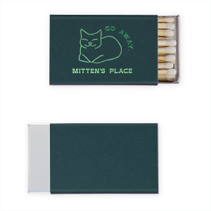 Add a cozy touch to your gatherings with the Loafing Cat Matchbook, ideal for home decor and entertaining. This charming matchbook is graced with an illustration of a cat in the classic 'loaf' pose and can be customized with your or your feline's name, creating a warm and personalized welcome for your guests.