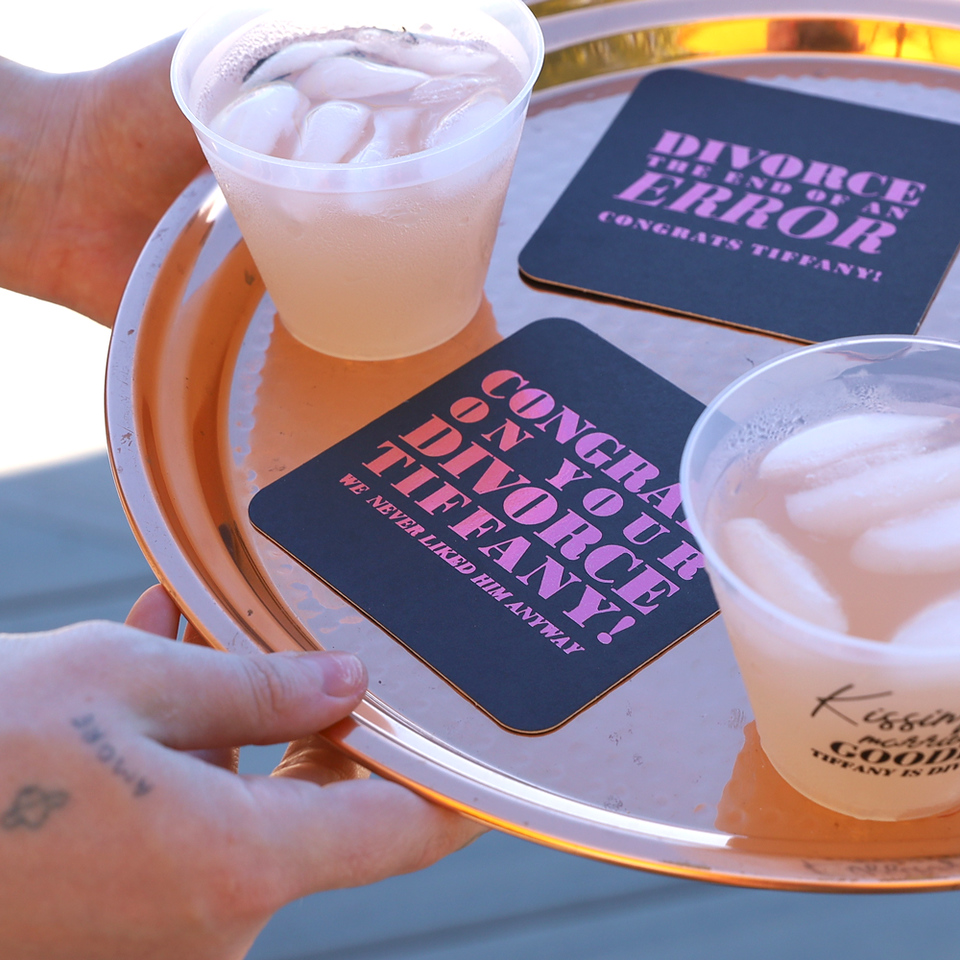 The End Of An Error Divorce Party Coaster