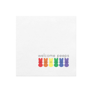 Welcome Peeps Photo/Full Color Napkin