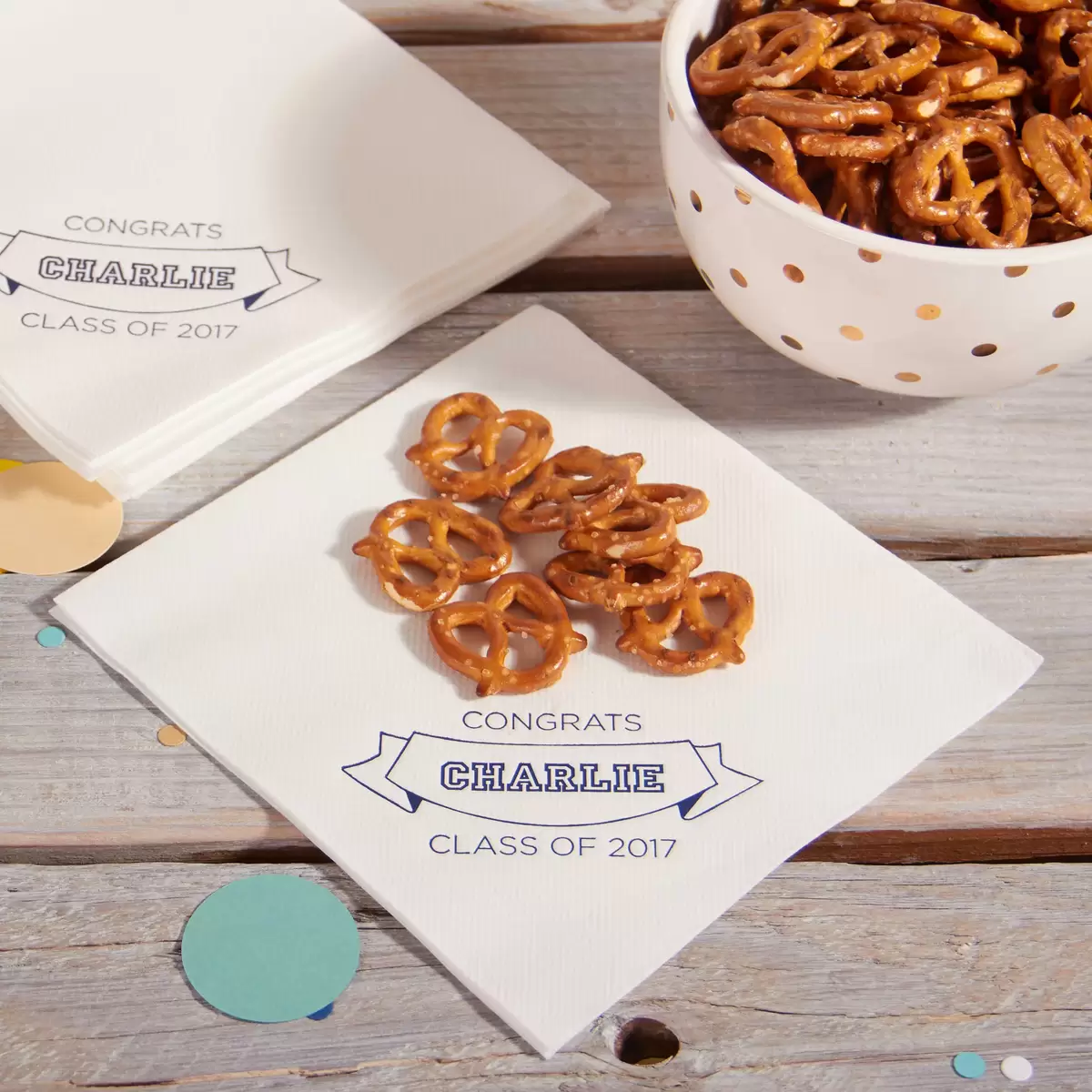 personalized napkins for graduation party
