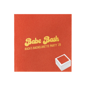 The most popular gift set for your next event. The unique Mod Mediterranean Retro Bachelorette Reception Set high quality napkin will be the most eye-catching detail!