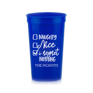 The Naughty or Nice Cup is good for use in Christmas, Holiday, Words themed parties and couldn't be more perfect. It's time to show off your impeccable taste.
