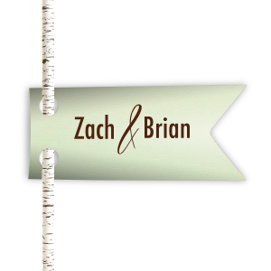 Names and Ampersand Straw Tag