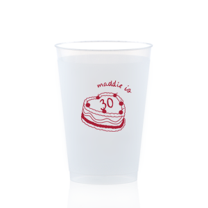 The Cherry Cake Cup makes for a sweet addition to your next party event! Whether it's for a birthday, valentines or wedding, the cute cup is available in a wide variety of styles and colors to best match your personal tastes.