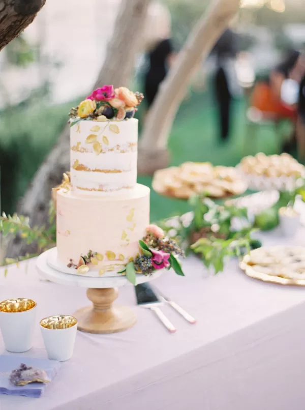 Lilac incorporated into red in decor.
