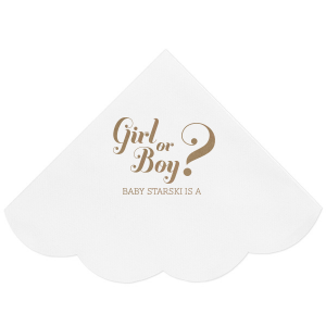 Gender Reveal Napkin