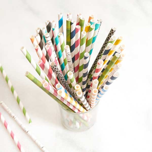 Patterned Straws - Pack of 50