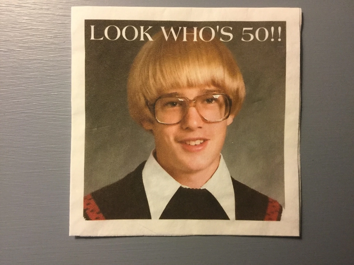 Create full color photo cocktail napkins for your milestone birthday party