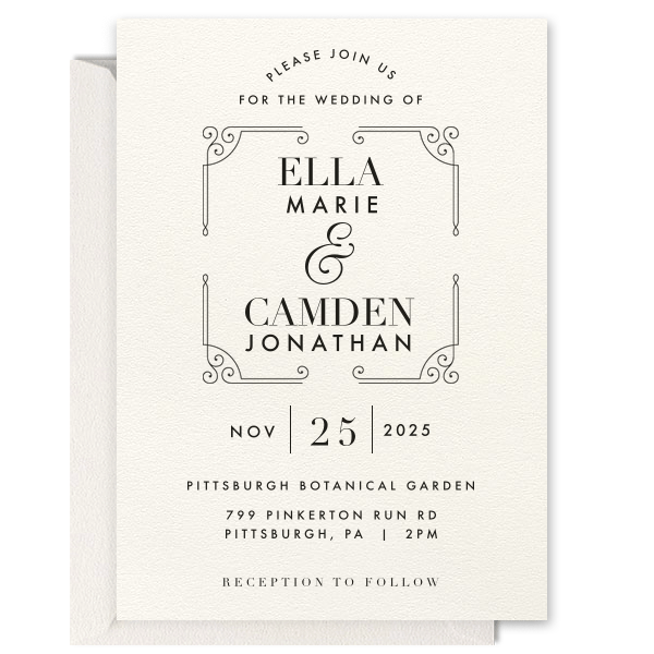 Regal Wedding Invitation 