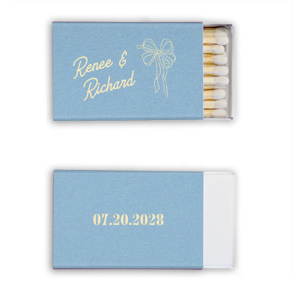 Nuptial Grace Bow Matchbook